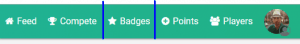 Badges menu