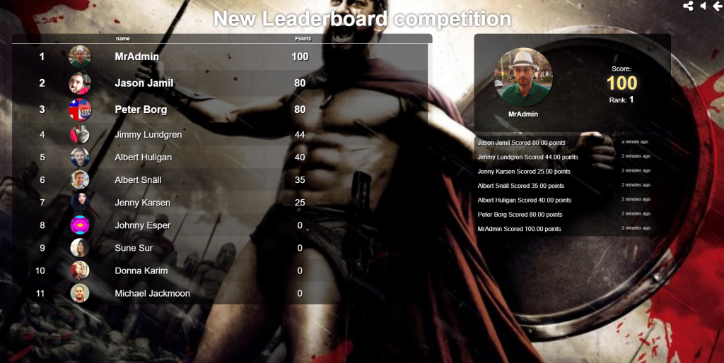 Change Leaderboards