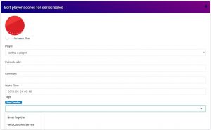 addingtags to score series gamification