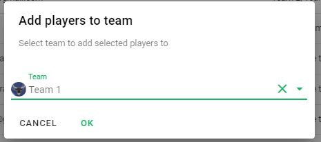 Add Player to Team