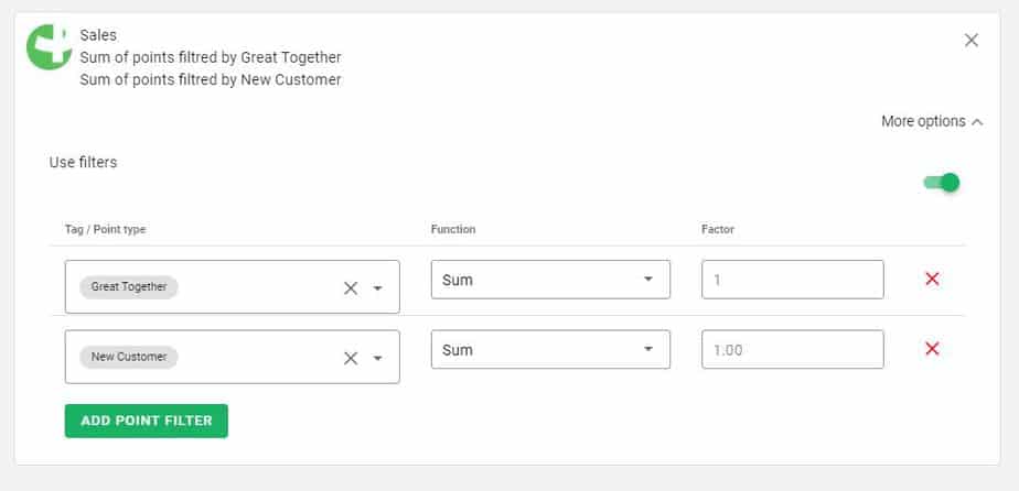 Competition Point Input Filter