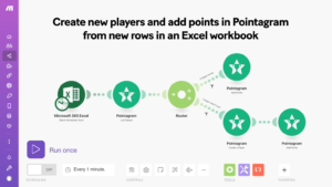 Make excel pointagram