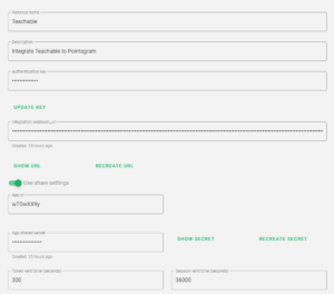 Installation Settings Teachable