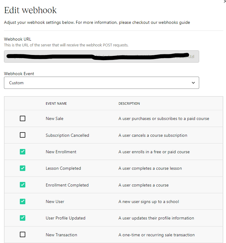 Teachable Webhooks Gamification