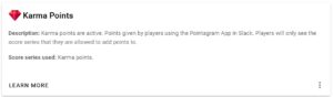Karma Points for Gamifying Slack