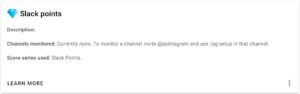 Slack Points for Slack Gamification